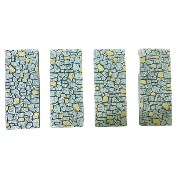 Dept 56 Village Accessories Limestone Road Straight 4 Pc Set #6007687 - Picture 2 of 7